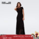 小黑裙 DVF曜石黑轻礼服宴会连衣裙DS2S054