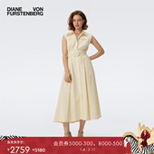 海岛度假 DVF度假POLO领休闲条纹连衣裙DS1T013