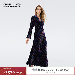 DVF礼服宴会V领长款 连衣裙长裙DL4R043