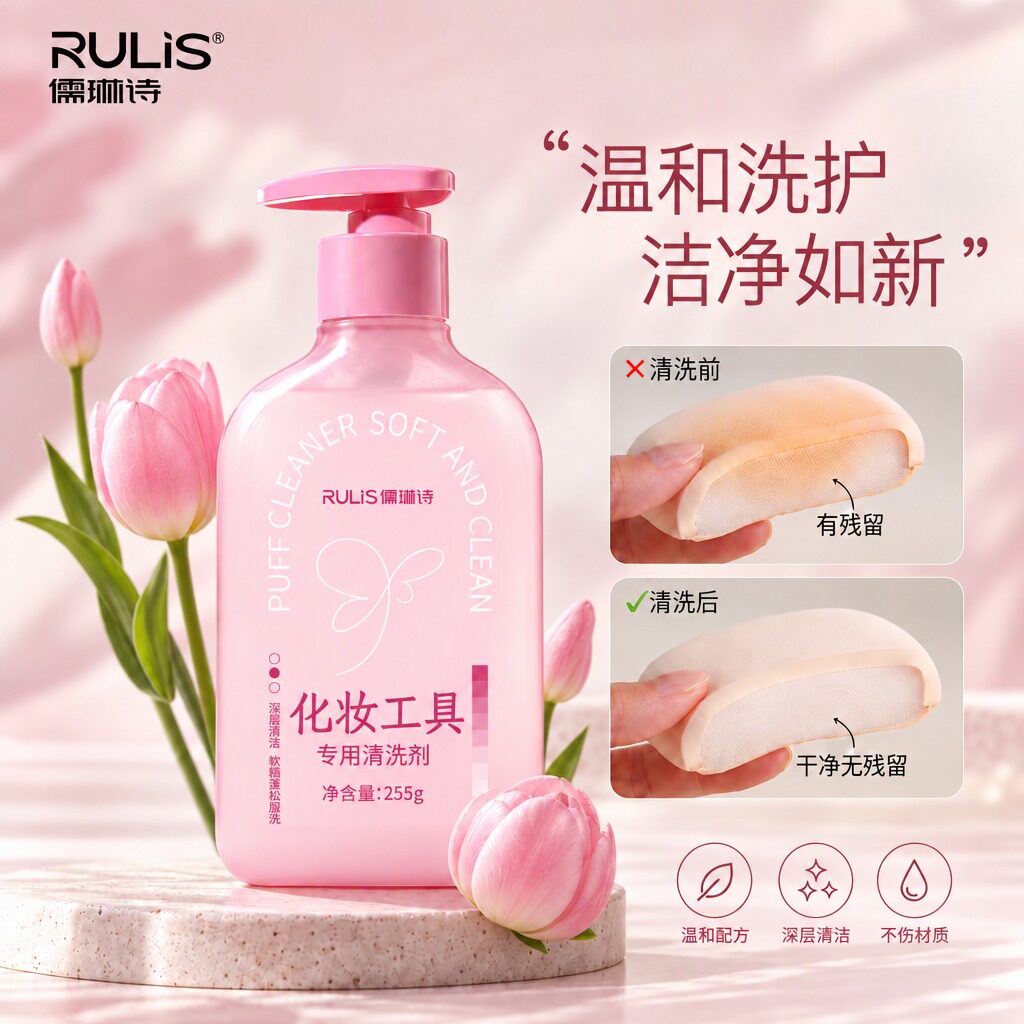 粉扑清洗剂化妆刷二合一化妆师专用气垫海绵美妆蛋清洁工具洗刷皂