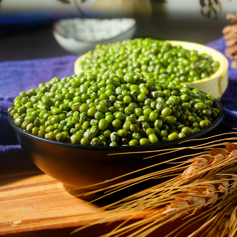 绿品安绿豆易出沙新绿豆粮食豆类大粒...