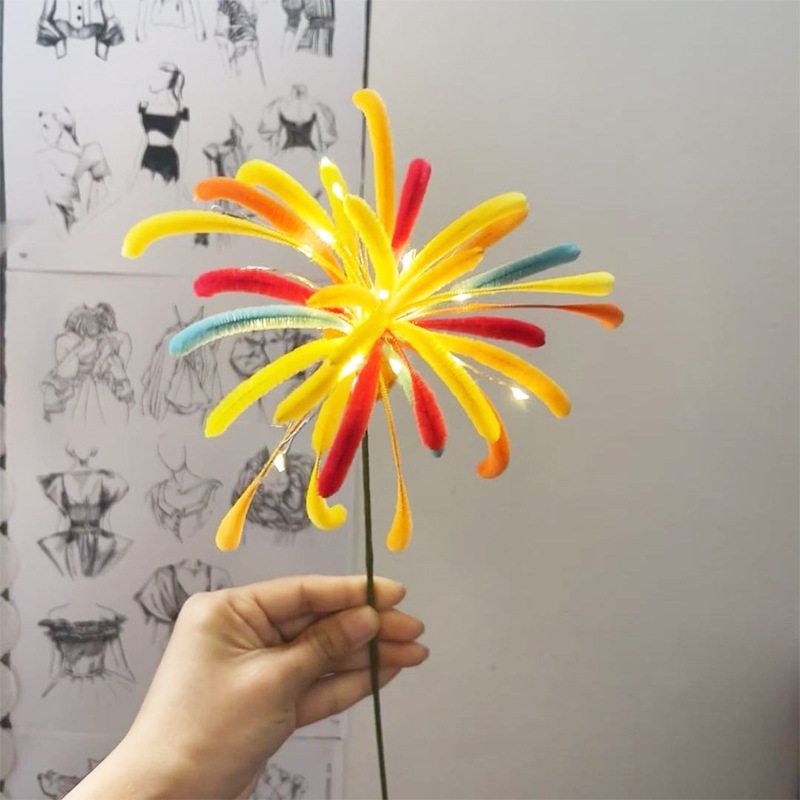 diy手工烟花扭扭棒材料包制作送