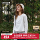 LAFUMA乐飞叶户外通勤秋冬圆领摇粒绒抓绒长袖 T恤女保暖套头上衣