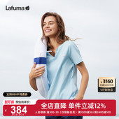 休闲纯棉短袖 气质时尚 T恤女V领上衣 夏季 LAFUMA乐飞叶户外新品