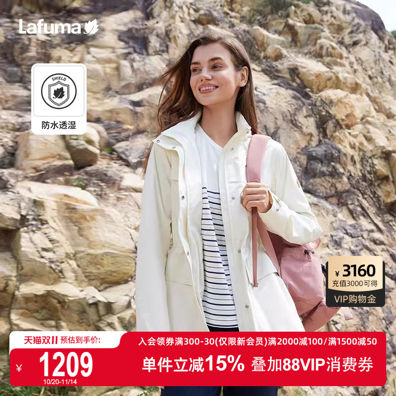 乐飞叶25新品冲锋衣女风衣