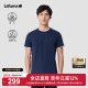 LAFUMA乐飞叶户外通勤防晒速干短袖 男健身跑步运动圆领上衣 T恤衫