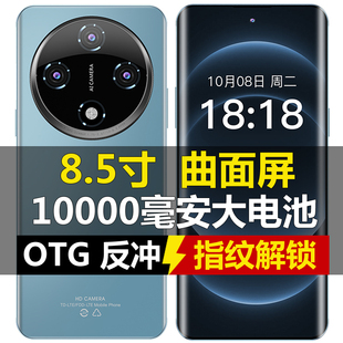 8.9寸曲面屏巨大屏幕智能全网通大内存手机指纹高性能大电池超薄