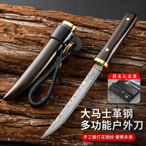 大马士革VG10高硬度户外刀具
