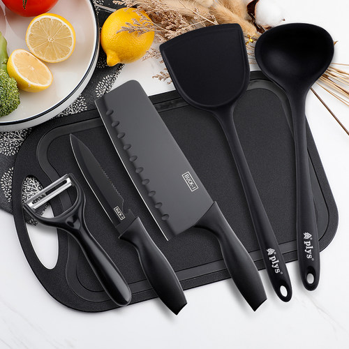 二合一刀具厨房砧板锅铲套装菜刀