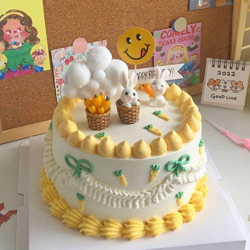 兔子蛋糕装饰卡通小动物