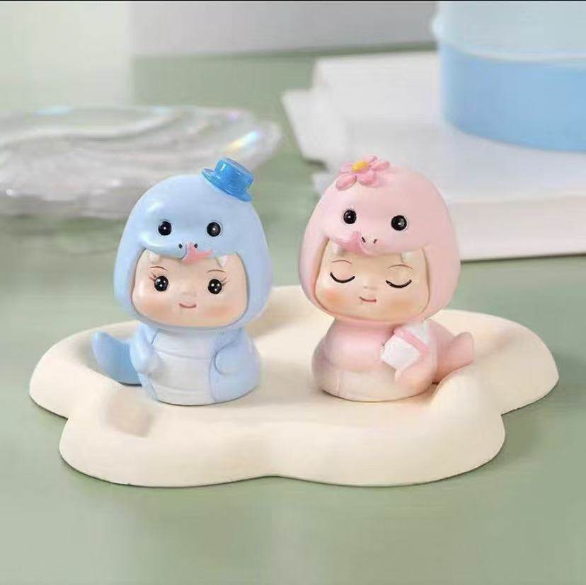 蛋糕装饰摆件卡通可爱生肖蛇宝宝男孩女孩周岁网红烘焙蛋糕摆件甜,家居饰品,桌面摆件,淘宝优惠券,粉丝福利购,淘宝优惠卷