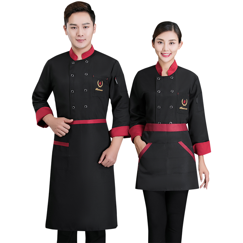 厨师工作服短袖定制男餐饮酒店烘焙饭店女后厨房加大长袖工衣印字