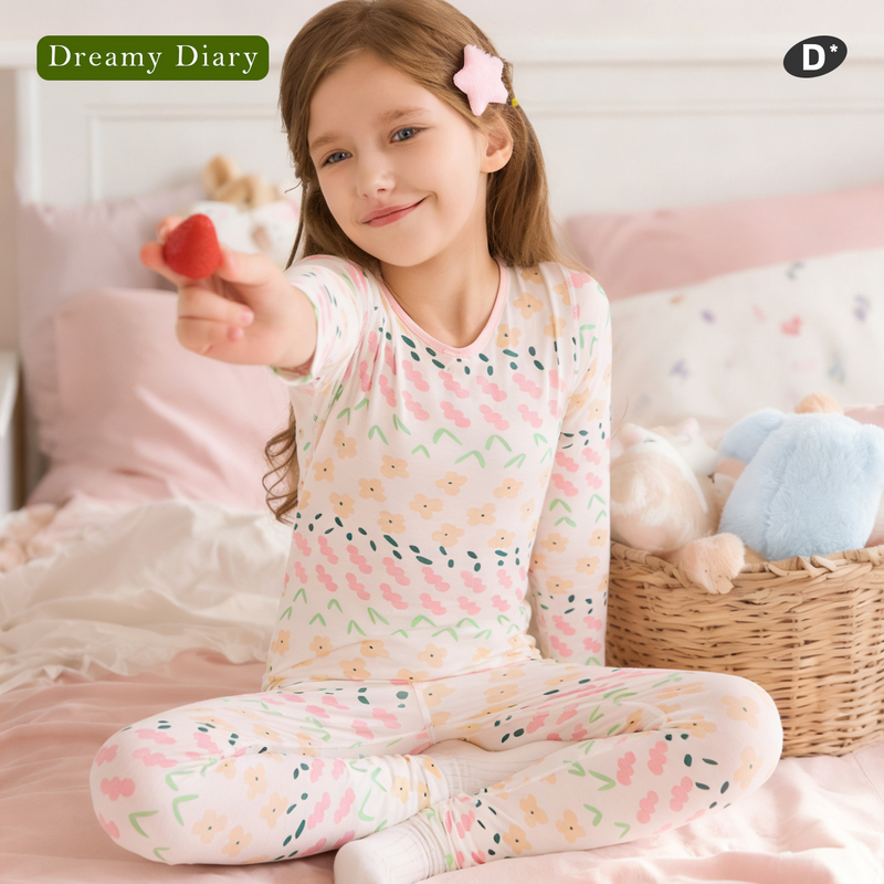 Dreamydiary女童莫代尔秋衣秋裤