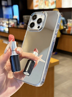 亚克力银色全屏镜面适用谷歌GooglePixel10手机壳9A电镀镜框Pixel5XL补妆镜子8pro高级感谷歌6简约4A防摔7女