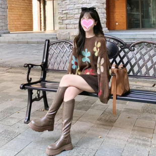 秋季 女 一整套穿搭御姐盐系轻熟风港味高级感气质毛衣裙子两件套装