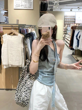 夏装搭配一整套酷盐系炸街轻熟辣妹纯欲风高级感上衣阔腿裤套装女