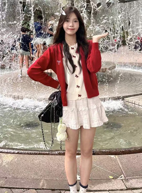 冬季韩系小个子毛衣裙两件套女