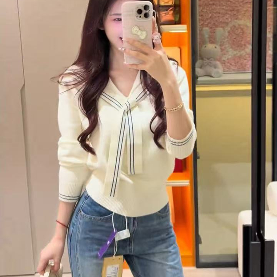 针织毛衣牛仔裤两件套装女