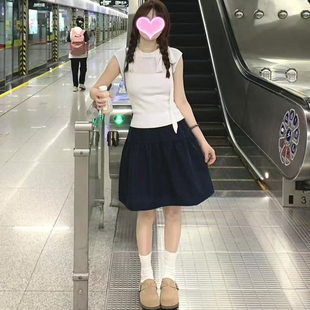 2025初夏穿搭可盐可甜炸街小个子独特绝美漂亮上衣裙子两件套装女