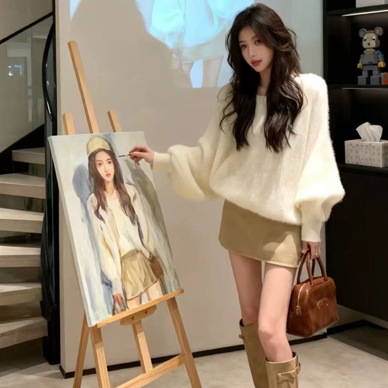 秋冬季韩系冷淡御姐气质女神范独特漂亮小香风毛衣裙子两件套装女,女装/女士精品,时尚套装,淘宝优惠券,粉丝福利购,淘宝优惠卷