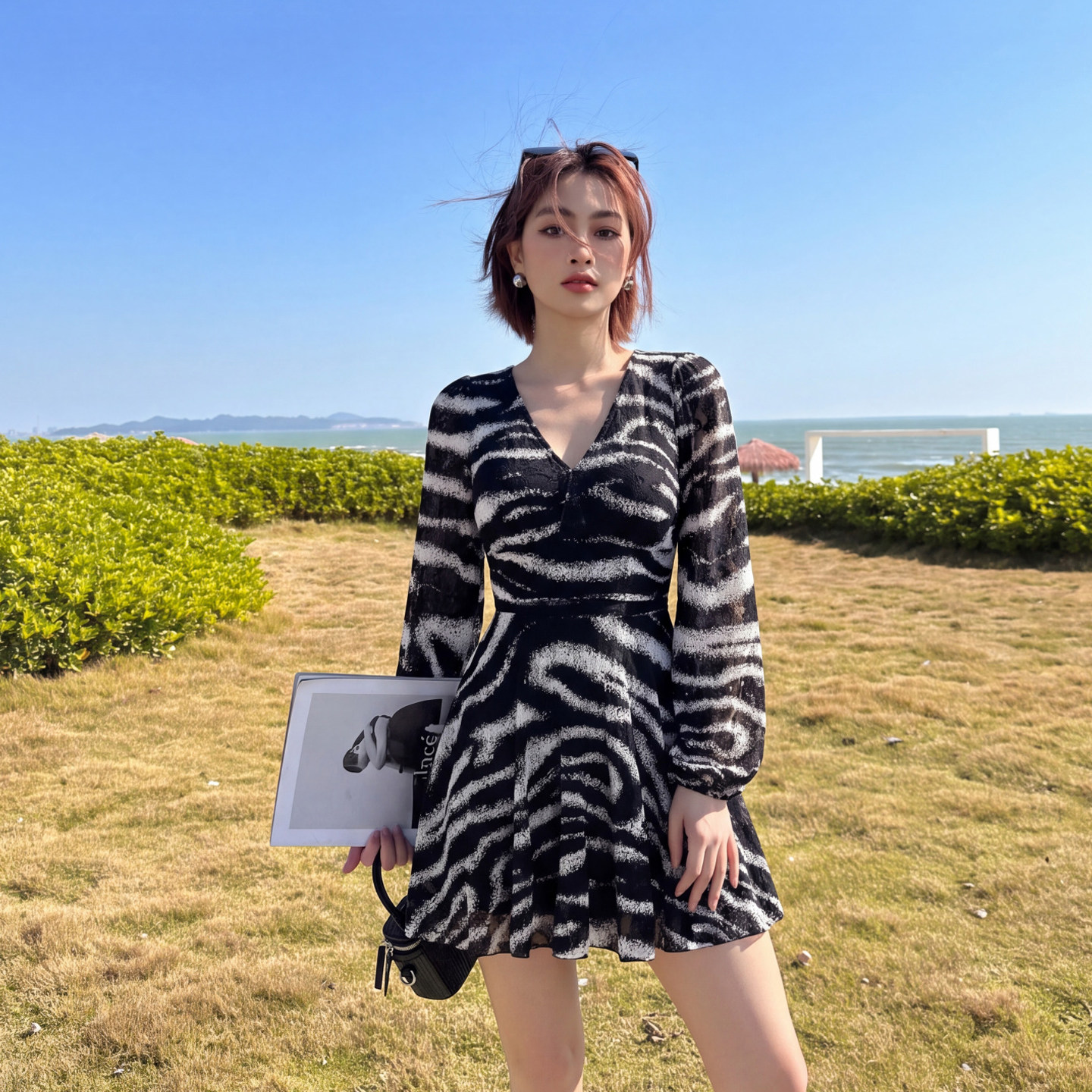 2026新款泳衣女大码连体裙式显瘦保守泡温泉游泳衣女款成人遮肚子