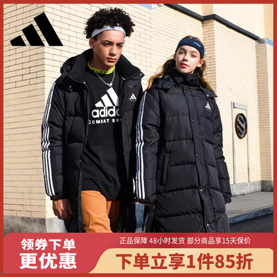 长款情侣外套阿迪达斯保暖男女