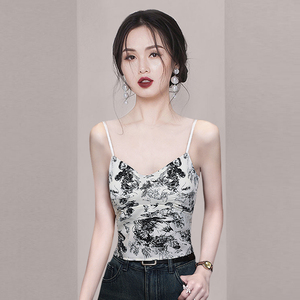 新中式国风独特吊带背心女2024夏季新款小众别致辣妹气质外穿上衣