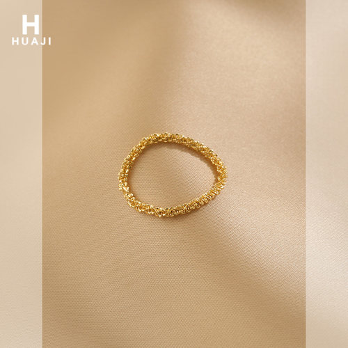 花迹满天星戒指女轻波光粼粼