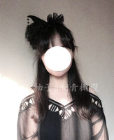 Halloween Witch hat, Dark witch hat, lolita top hat, cosplay magical girl prop, Lolita hair accessory thumbnail 5