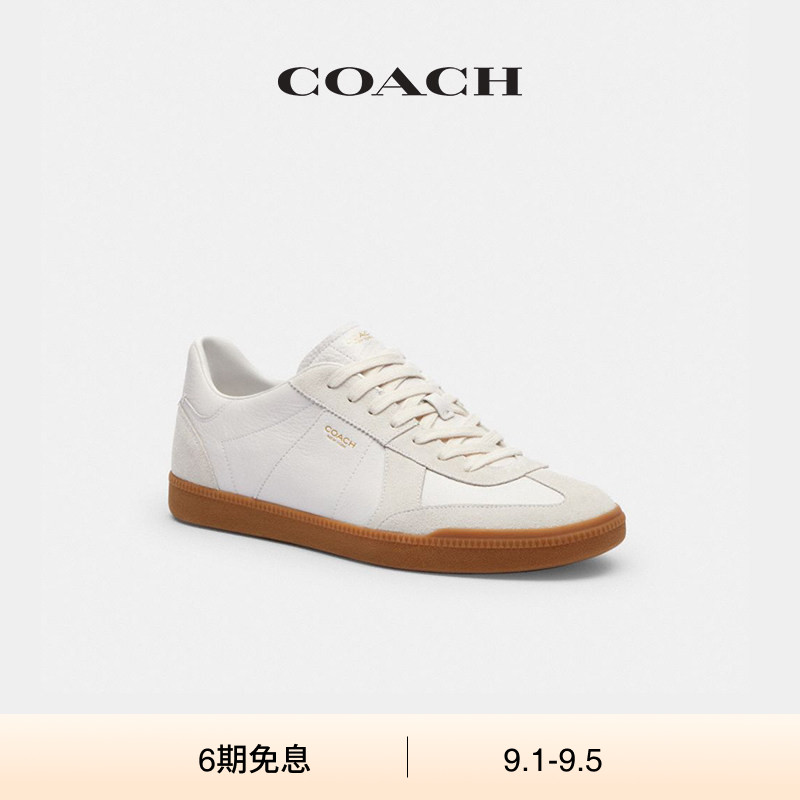 COACH/蔻驰男女同款ELLIS运动鞋德训低帮鞋子黑色白色图片