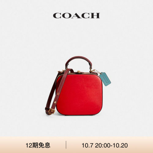 (Re)Loved Restored COACH/蔻驰女士老花SQUARE手袋斜挎包单肩包