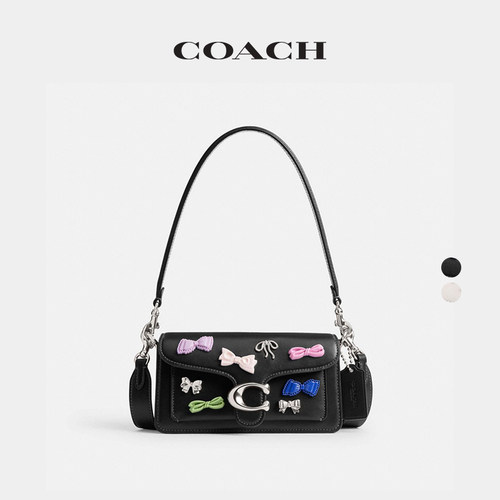 【礼物】COACH/蔻驰女士蝴蝶结装饰TABBY 20号单肩包