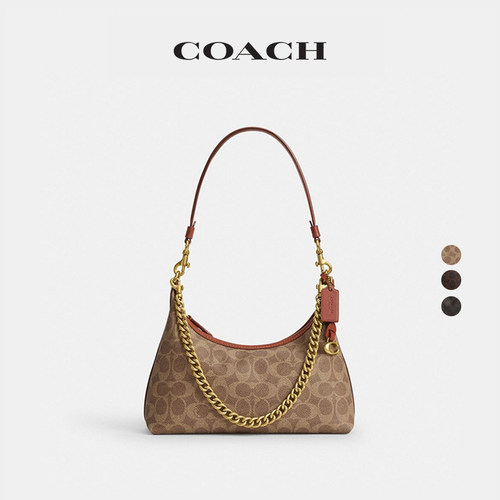 【新款】COACH/蔻驰女士经典标志JULIET 25号单肩包hobo包斜挎包