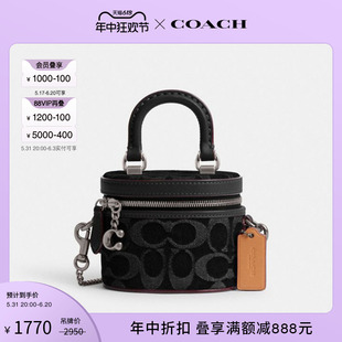 12号斜挎包 标志丹宁布TRAIL 蔻驰女士经典 COACH