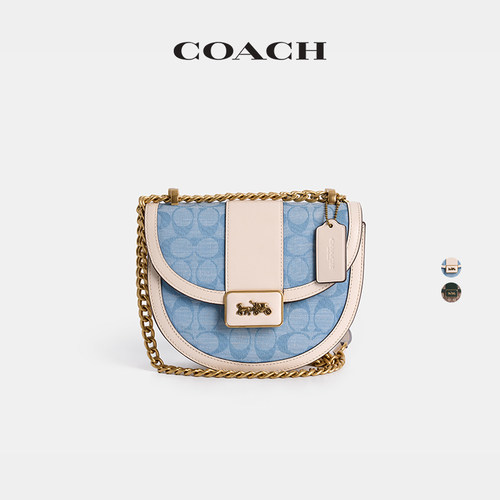 (Re)Loved  Restored COACH/蔻驰女士ALIE老花马鞍包单肩包高级感