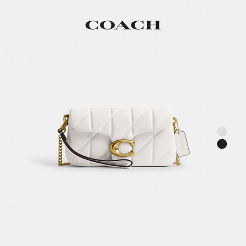 【礼物】COACH/蔻驰女士菱格纹绗缝TABBY 19号斜挎包单肩包高级感