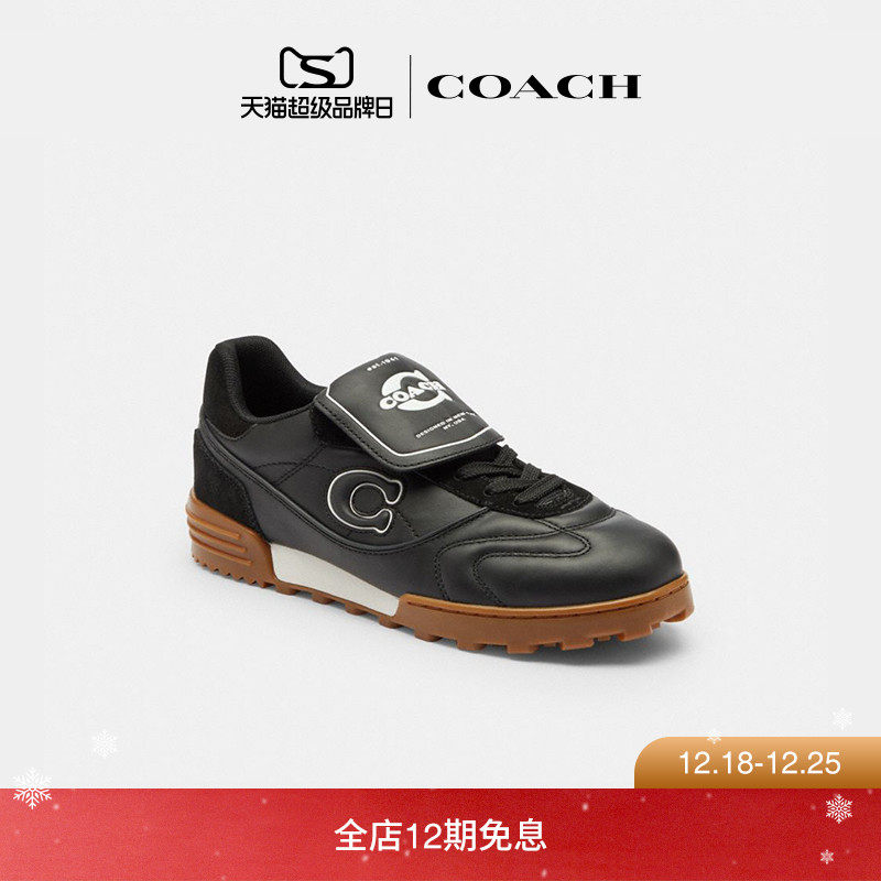 COACH/蔻驰女士MATCH运动鞋低帮翻盖德训鞋子气质休闲