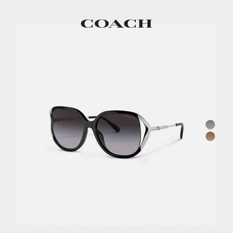 COACH/蔻驰女士BANDIT大尺寸方框太阳眼镜