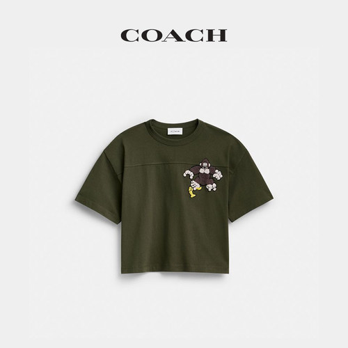 【新品】COACH | BRAIN DEAD/蔻驰男士 FOOTBALL短款T恤棉质短袖