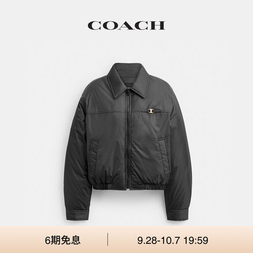 【新款】COACH/蔻驰女士HERITAGE C短款羽绒服外套上衣高级感气质