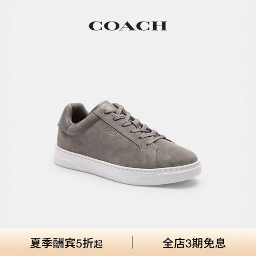 COACH/蔻驰男女同款HIGH LINE老花运动鞋低帮鞋高级
