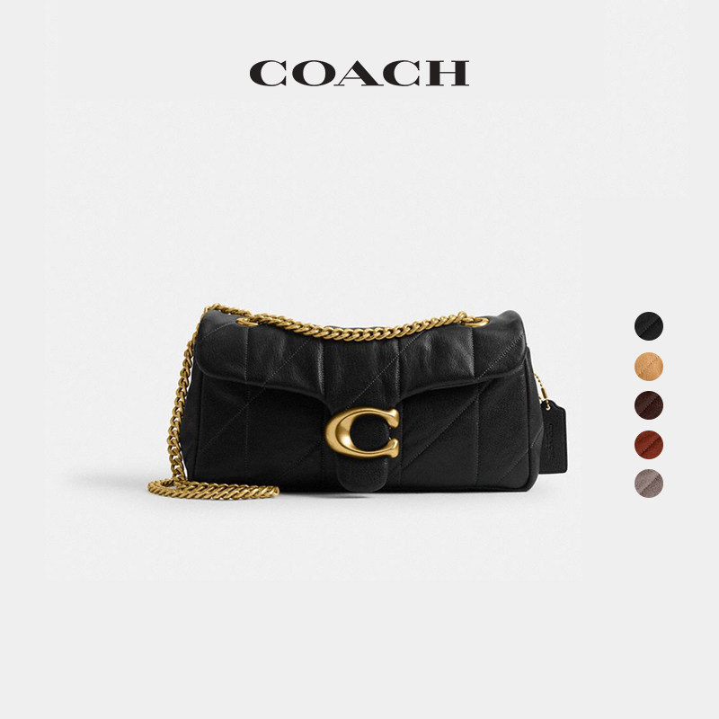 COACH/蔻驰女士羊皮革菱格纹绗缝TABBY 26号单肩包斜挎包