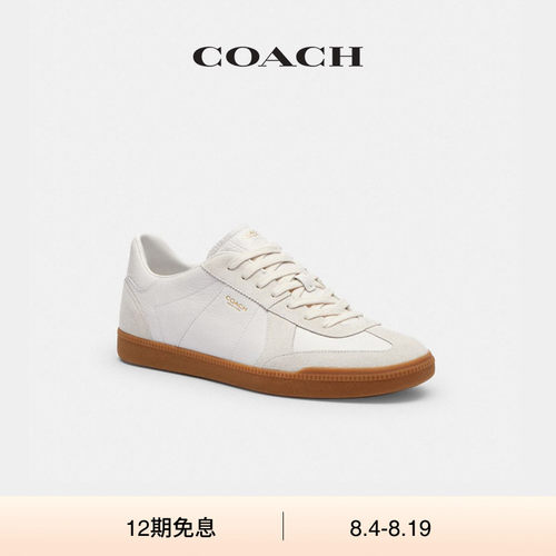 【礼物】COACH/蔻驰男女同款ELLIS运动鞋德训低帮鞋子黑色白色