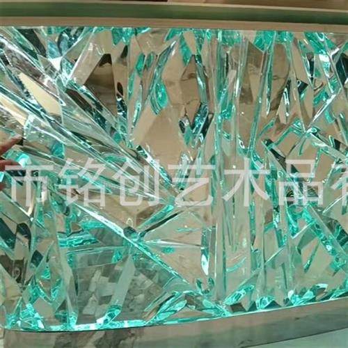 透明树脂茶台吧台座椅仿水晶茶几工艺品茶桌凳子组合软装家具