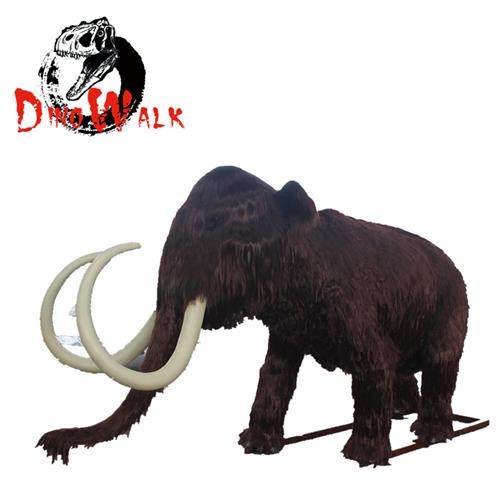 大型树脂仿真动物模型玻璃钢雕塑厂家猛犸象长毛巨型史前动物摆件