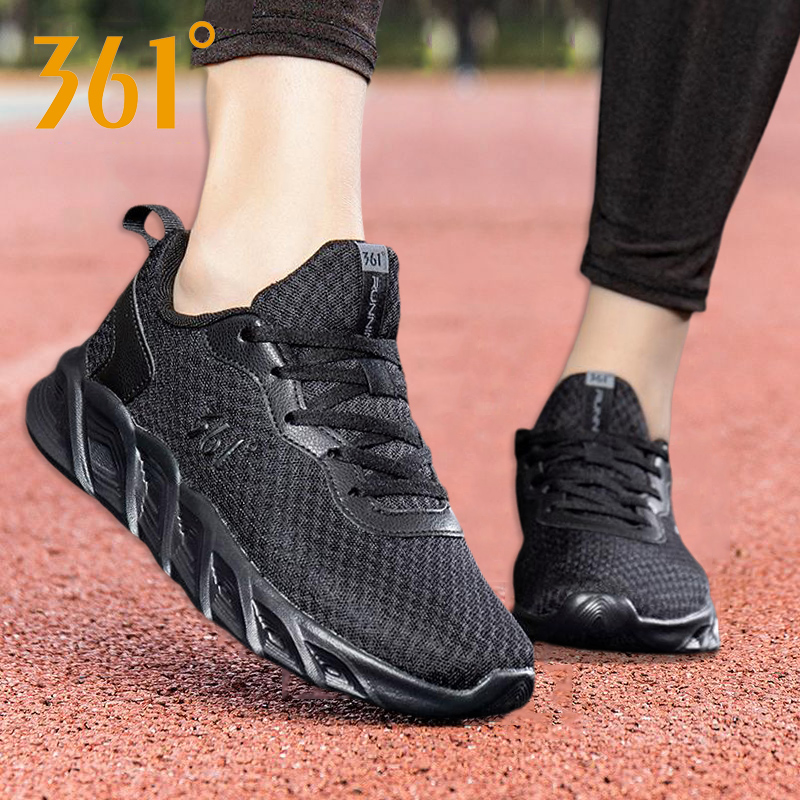 361跑鞋软底黑色休闲鞋女361正品