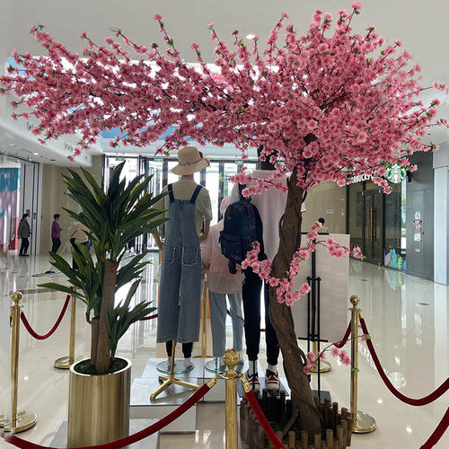仿真室内装饰定制酒店造景桃花树