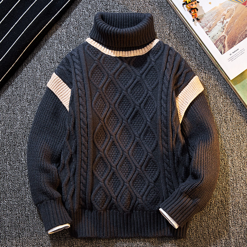 男童高领毛衣冬季2021新款秋冬款
