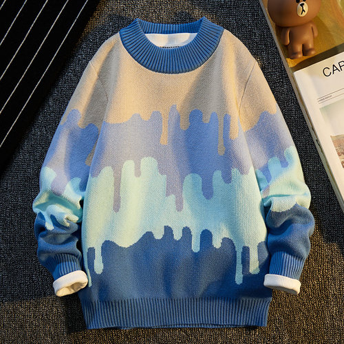 男童秋冬新款保暖套头纯棉毛衣