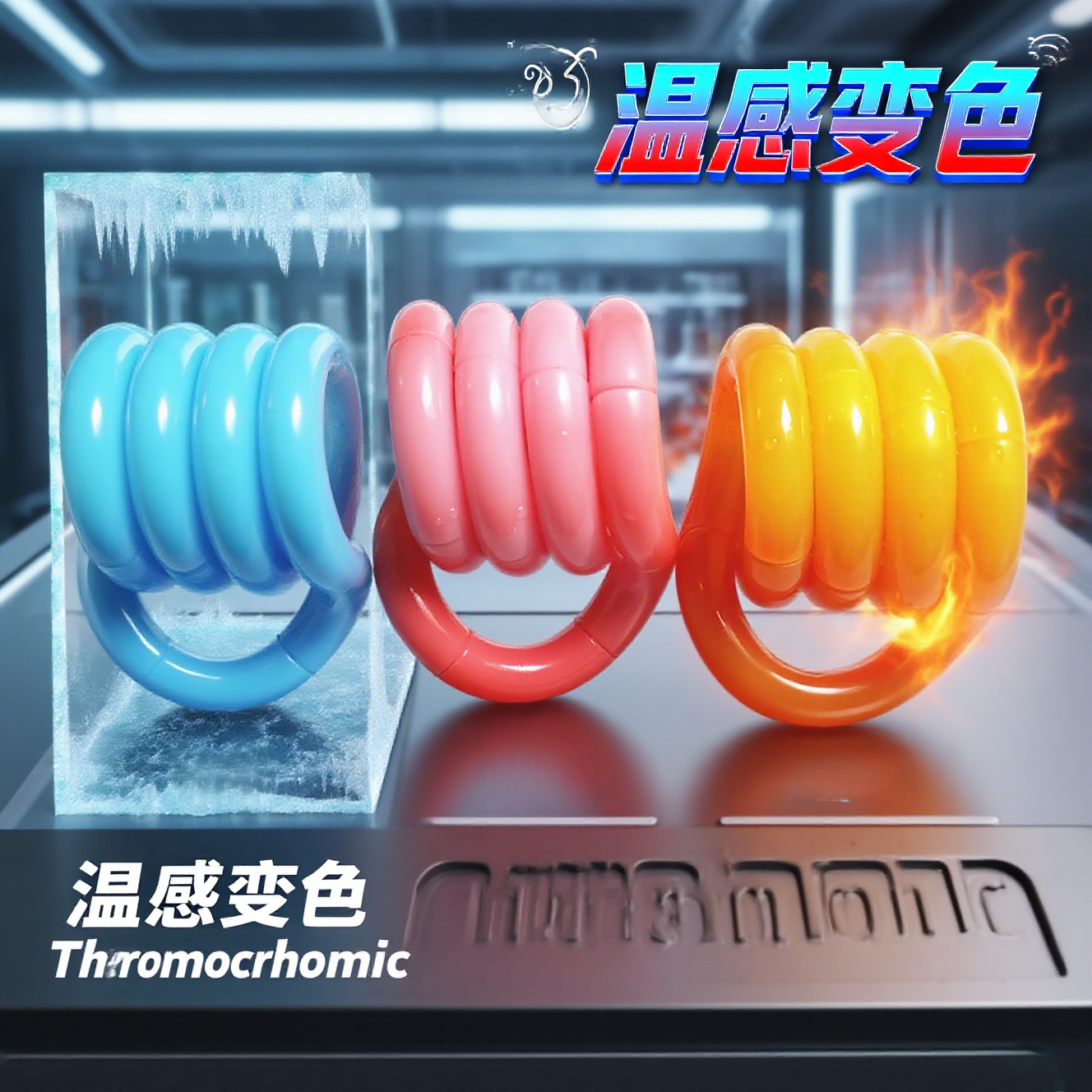 Tang正版le扭扭乐温变色成人手指解压创意玩具adhd专注力训练神器